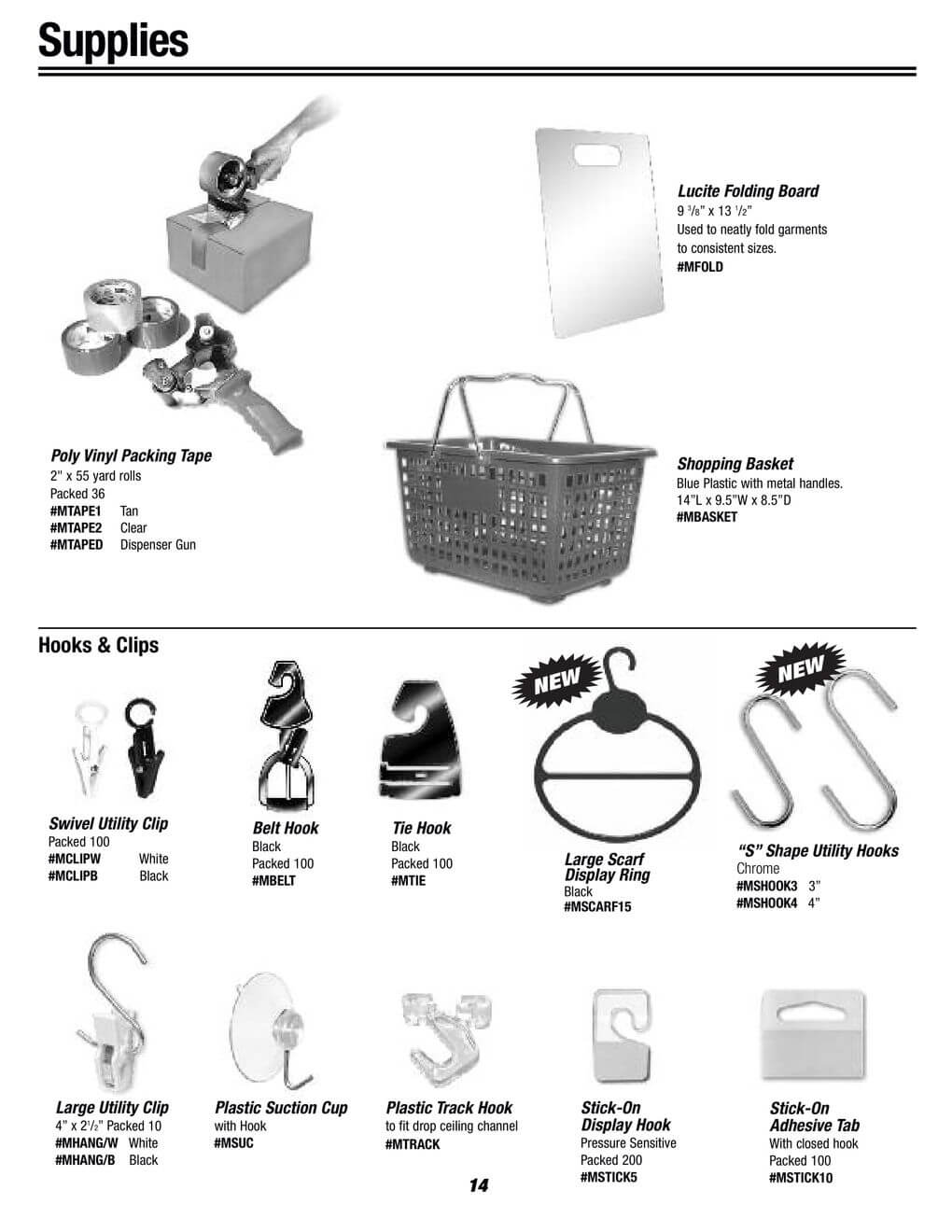 hooks and clips supplies
