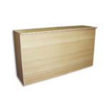 6' Flat Top Counter - Maple Wood fixture