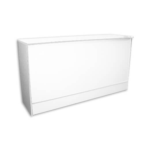 6′ Flat Top Counter White