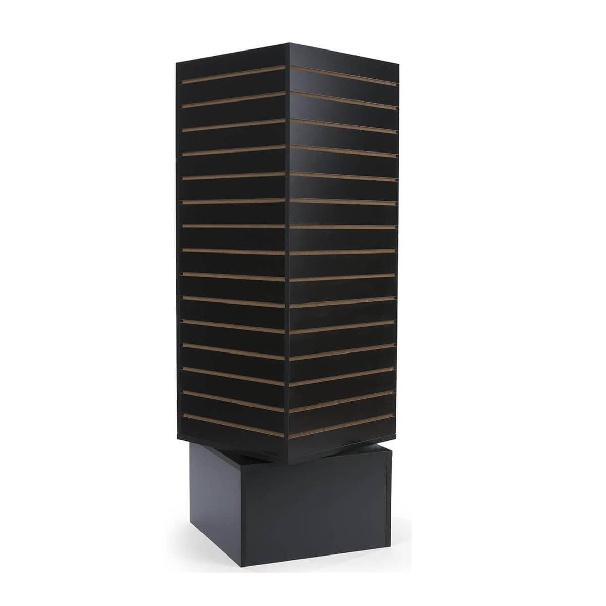 Slatwall Revolving Tower Display – Black Color