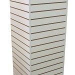 Wood Fixtures: Slatwall Tower Display White
