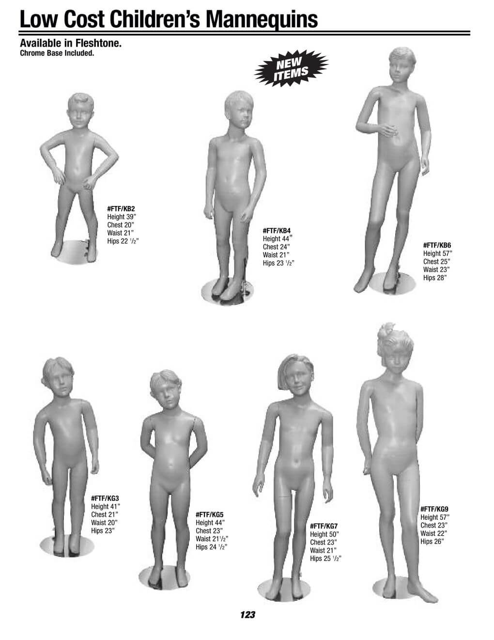 low cost children's mannequins