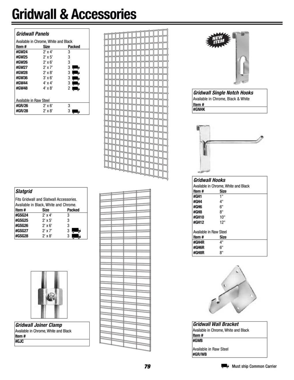 gridwall panels and accessories